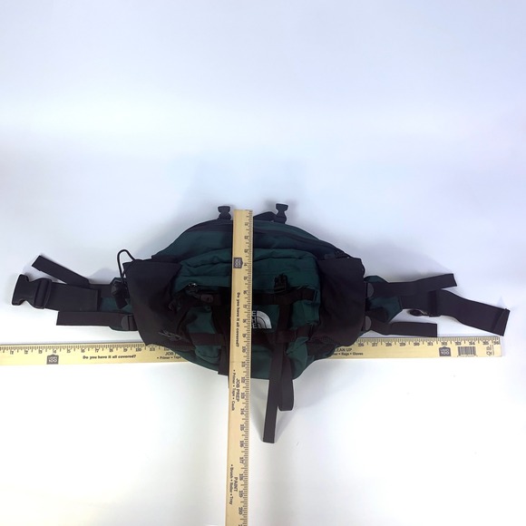 VTG The North Face Day Hiker Lumbar Fanny Pack Alpine Green Black Water Holder - Picture 15 of 16